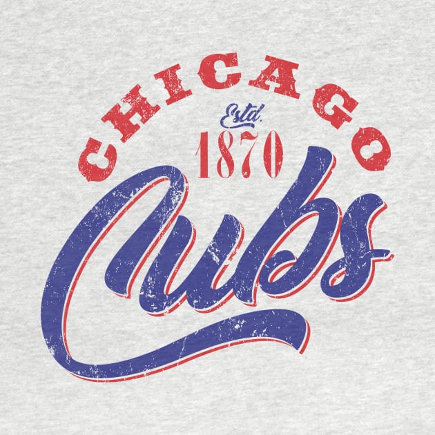 Vintage Chicago Cubs by MindsparkCreative